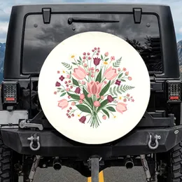 Wild Botanicals Tulip Bell Berry Flowers - Home Decor Gift Spare Tire Cover
