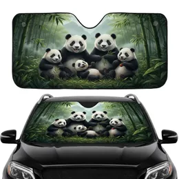 Joyful Pandas Bamboo Forest - Car Interior Upgrade Panda Lover Gift Car Sunshade