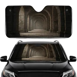 Grand Ancient Stone Archway Tunnel - Car Interior Upgrade Car Sunshade
