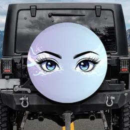 Ethereal Glowing Wisps Anime Eyes - Fantasy Lover Car Accessory Spare Tire Cover