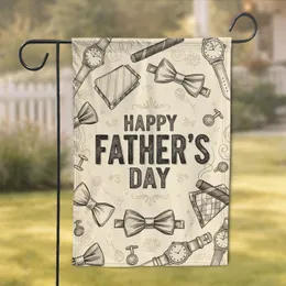 Happy Father's Day Bow Ties Accessories - Father's Day Gift for Dad Garden Flag