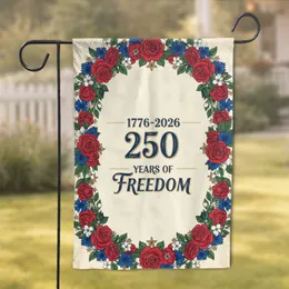 250 Years of Freedom Garland 1776-2026 - American 250th Anniversary Gift for Veterans Garden Flag
