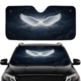 Radiant Angelic Wings Ethereal Starlight Sky - Car Interior Upgrade Commute Accessory Car Sunshade