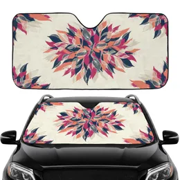 Botanical Leaves & Brushstrokes - Road Trip Essentials Car Sunshade