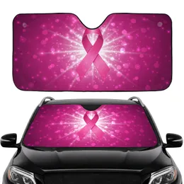 Breast Cancer Awareness Pink Ribbon - Car Interior Upgrade for Survivors & Supporters Car Sunshade