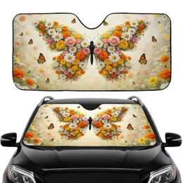 Wildflower Butterfly Car Interior Upgrade - Butterfly Enthusiast Gift Car Sunshade