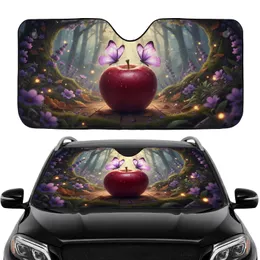 Butterflies Apple Blossoms Forest Bokeh Lights Road Trip Gift Car Sunshade