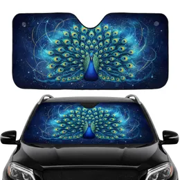 Majestic Peacock Fanned Tail - Car Interior Upgrade - Bird Lover Gift Car Sunshade
