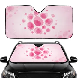 Organic Pink Pebbles Amoeba Forms - Car Interior Upgrade Car Sunshade