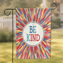 BE KIND Message Sunburst Rays - Home Decor Gift Garden Flag