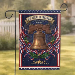 Liberty Bell 250 Years of Freedom - USA Anniversary Independence Day Garden Flag