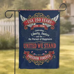 Bald Eagle Wings USA 250 Years Banner - America's 250th Anniversary Garden Flag