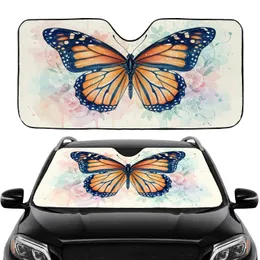Butterfly Wing Cherry Blossom Floral - Car Interior Travel Accessory Car Sunshade