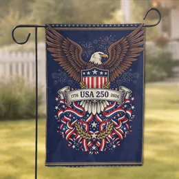 Bald Eagle American Shield 1776-2026 - USA 250th Anniversary Gift for Veterans Garden Flag