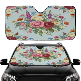 Blooming Wildflower Meadow Foliage - Car Interior Upgrade Car Sunshade