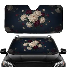 Luxurious Burgundy Creamy Peonies Floral Arrangement - Car Interior Upgrade Car Sunshade