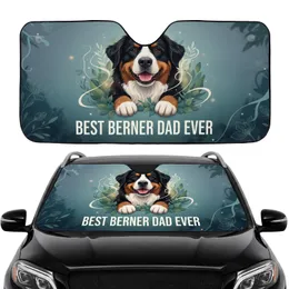 BEST BERNER DAD EVER Bernese Mountain Dog Forest Car Interior Upgrade Car Sunshade
