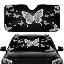 Luminous Butterflies Cosmic Nebula Star Cluster - Auto Interior Upgrade Car Sunshade