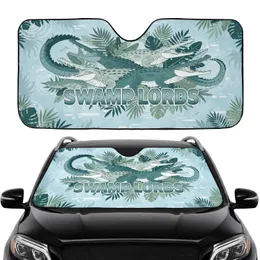 Alligators Crocodiles Tropical Swamp Wetland - Car Interior Upgrade Wildlife Lover Gift Car Sunshade