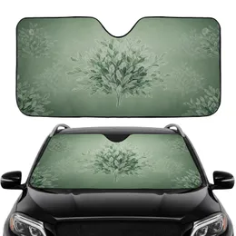 Refined Natural Botanical Foliage Delicate Leafy Branches Ethereal Light Rays - Car Interior Upgrade Car Sunshade