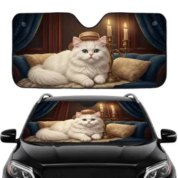 Fluffy Persian Kitten Candelabra - Car Interior Upgrade Cat Lover Gift Car Sunshade