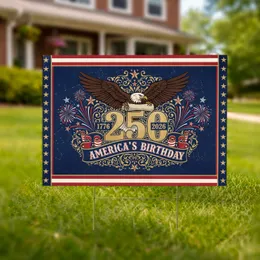 Bald Eagle America's Birthday 1776-2026 USA 250th Anniversary Independence Day Yard Sign