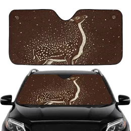 Majestic Spotted Deer Shimmering Speckles Dappled Light - Wildlife Lover Road Trip Essentials Car Sunshade