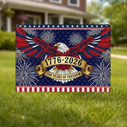 Bald Eagle 1776-2026 250 Years Freedom USA - American 250th Anniversary Gift for Veterans Yard Sign
