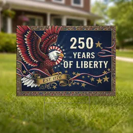 Bald Eagle 250 Years of Liberty 1776-2026 - USA 250th Anniversary Independence Day Gift Yard Sign