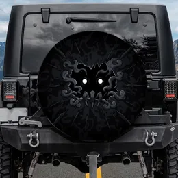 Mischievous Eyes Clawed Fingers Torn Abyss - Mysterious Vehicle Decor Spare Tire Cover