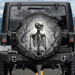 Anatomical Skeleton Desolate Forest - Gothic Lover Gift Spare Tire Cover