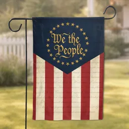 Historic We the People 13 Stars - USA 250th Anniversary Independence Day Gift Garden Flag