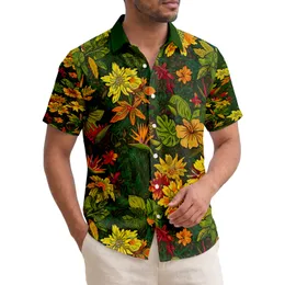 Dense Tropical Island Canopy Foliage Hibiscus Bird of Paradise Blossoms - Home Decor Gift Hawaiian Shirt