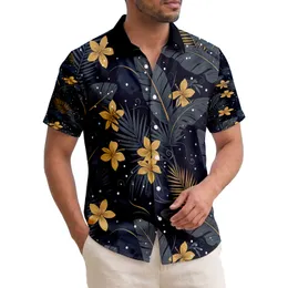 Banana Leaf Palm Fronds Tropical Flowers - Island Lifestyle Gift Hawaiian Shirt