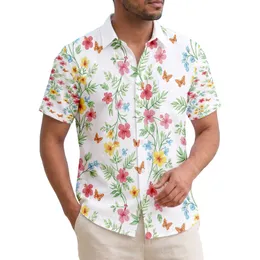 Tropical Butterflies Hibiscus Plumeria Anthurium - Island Life Home Decor Gift Hawaiian Shirt