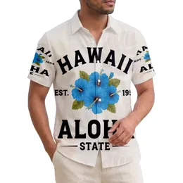 HAWAII EST 1959 ALOHA STATE Hibiscus Flowers - Home Decor Gift Hawaiian Shirt