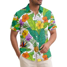 Banana Leaf Palm Frond Hibiscus Bird of Paradise Pineapple Orchid - Tropical Lifestyle Gift Hawaiian Shirt