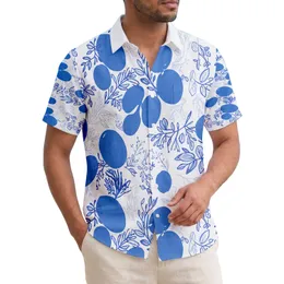 Rounded Tropical Leaves Botanical Sprigs Intertwining Vines - Home Decor Gift Hawaiian Shirt