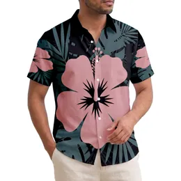 Black Hibiscus Flower Tropical Leaf - Island Lifestyle Home Decor Gift Hawaiian Shirt
