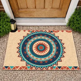 Mandala Sunburst Flying Birds Arrowhead - Boho Lifestyle Home Decor Gift Doormat