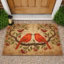 Rustic Birds Berry Branch - Wildlife Lover Home Decor Gift Doormat