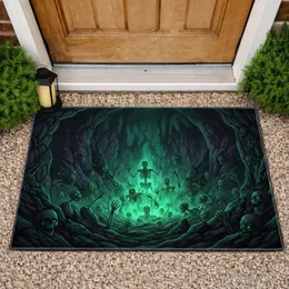 Glowing Skeleton Abyss Underworld - Home Decor Gift for Horror Fan Doormat