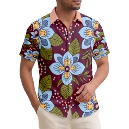 Exotic Lotus Blossoms Tropical Foliage Botanical Accents - Home Decor Gift for Boho Lifestyle Hawaiian Shirt