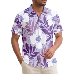 Tropical Hibiscus Bellflower Leaves Floral Stems - Home Decor Gift Hawaiian Shirt