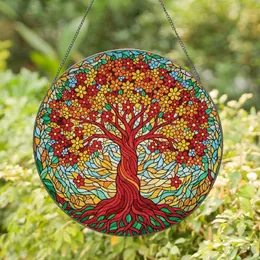 Tree of Life Bloom Garden - Window Home Decor Gift for Housewarming Stained Glass Suncatcher
