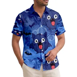 Fluffy Bat Creatures Bat Silhouettes Tropical Foliage Starlit Night Sky - Wildlife Lover Gift Hawaiian Shirt