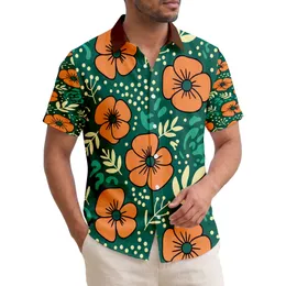 Floral Botanical Sprigs Leaves Organic Shapes - Thoughtful Home Decor Gift Hawaiian Shirt