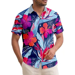 Birds of Paradise Hibiscus Tropical Flowers Leaves - Home Decor Gift for Tropical Lover Hawaiian Shirt