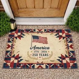 American Flag America 250 Years 1776-2026 - USA Anniversary Independence Day Gift Doormat