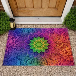 Mandala Starburst Botanical Paisley Filigree - Home Decor Gift for Yoga Lover Doormat